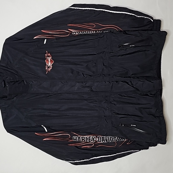 HARLEY DAVIDSON ▪︎ REFLECTIVE WINDBREAKER/RAIN JACKET ▪︎ SIZE S - Picture 4 of 12